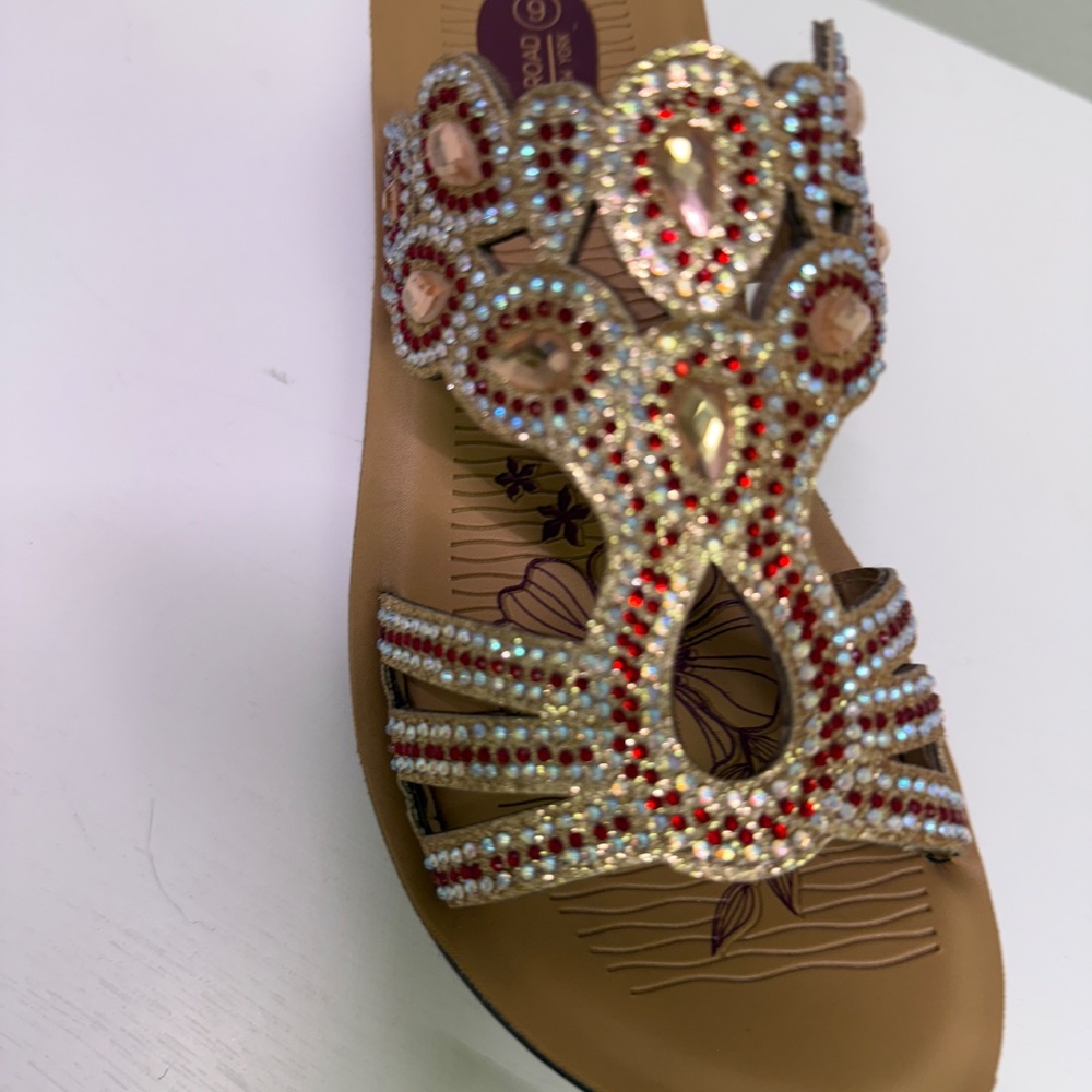 WOMENS COMFORT SANDALS with stone 8909